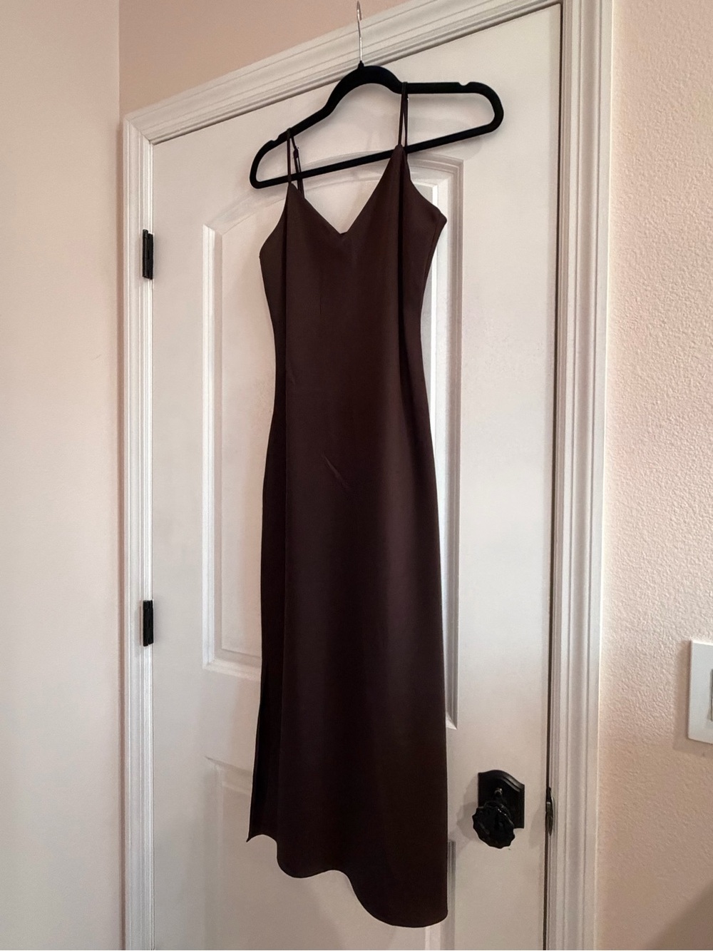 Gianni Bini Dark Brown Slip Maxi Dress